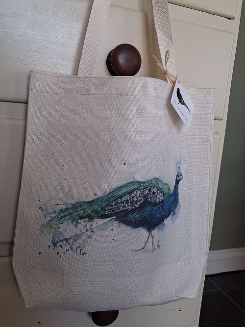 Peacock Tote Bag - Click to Enlarge