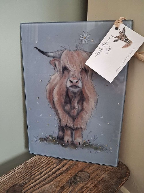 Highland Cow Chopping Board. 