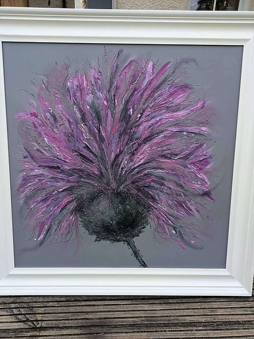 Original Thistle painting. 