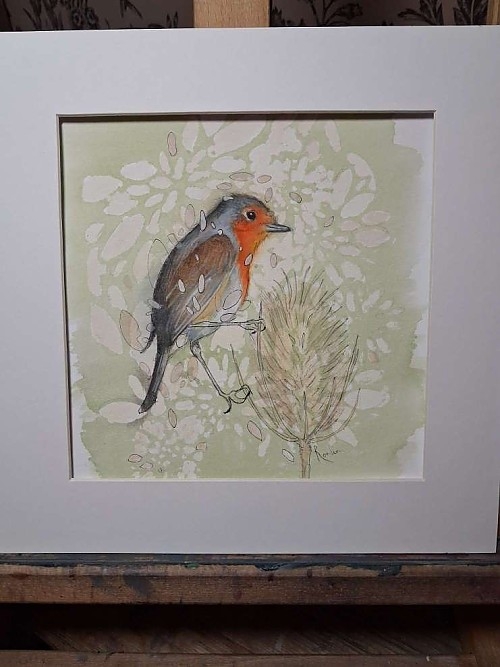 Original Robin Watercolour Painting. 