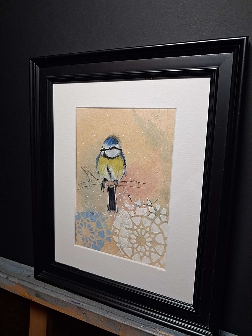 Original Blue Tit Painting - Click to Enlarge