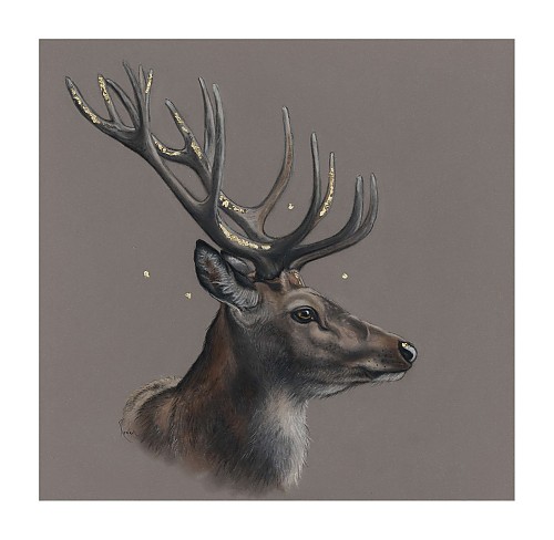 Stag giclee art print, 'Lord Aragorn of Liddesdale'. - Click to Enlarge