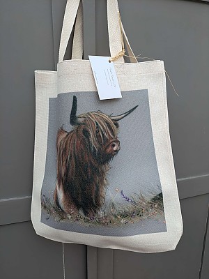 Highland Cow Tote Bag, Meg.