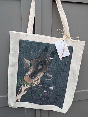 Linen tote bag, "Did I Miss Something?"