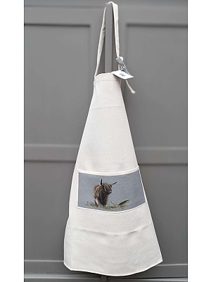 Highland Cow Apron, "Meg".