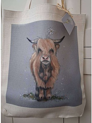 Highland Cow Tote Bag. &nbsp;"Daisy".