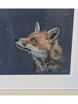 Original Fox painting, Somewhere Out There