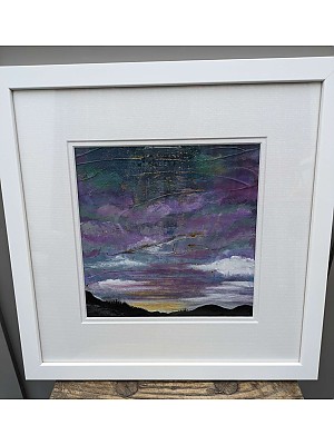 As Far As I Can See, Original sunset painting.