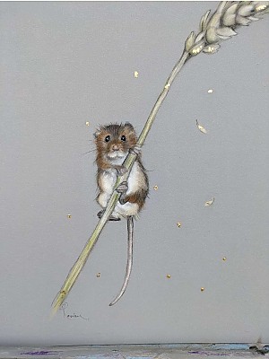 Original Mouse Art, "Just Hanging Around".