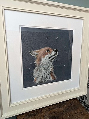 Original Fox Art, "Wonder"