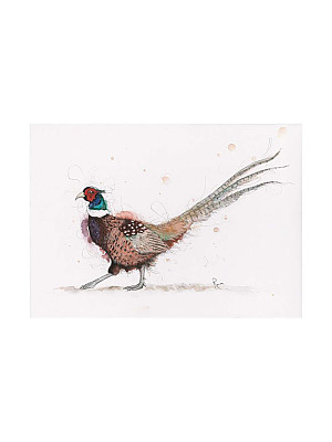 Pheasant Giclee Print. "Cock-a-hoop"